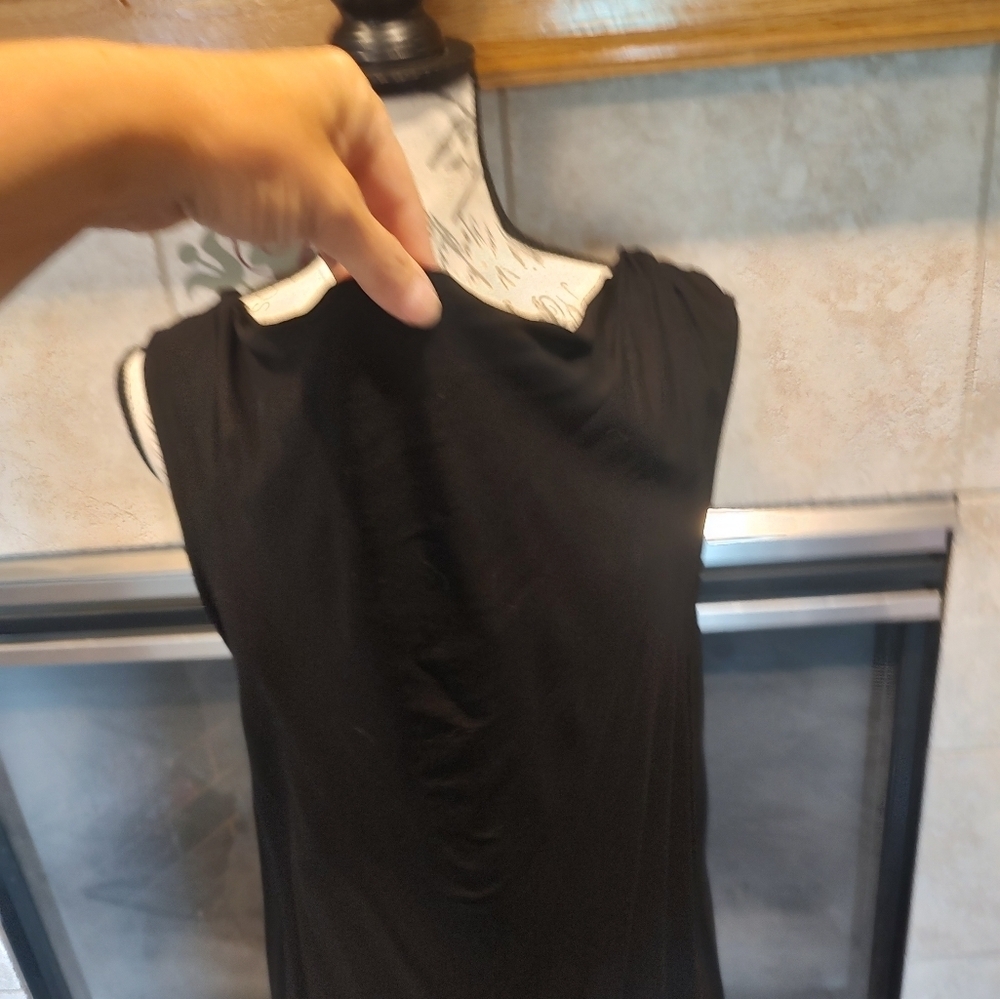 Michael Stars Medium Black Rayon Dress! NWT - Picture 3 of 13